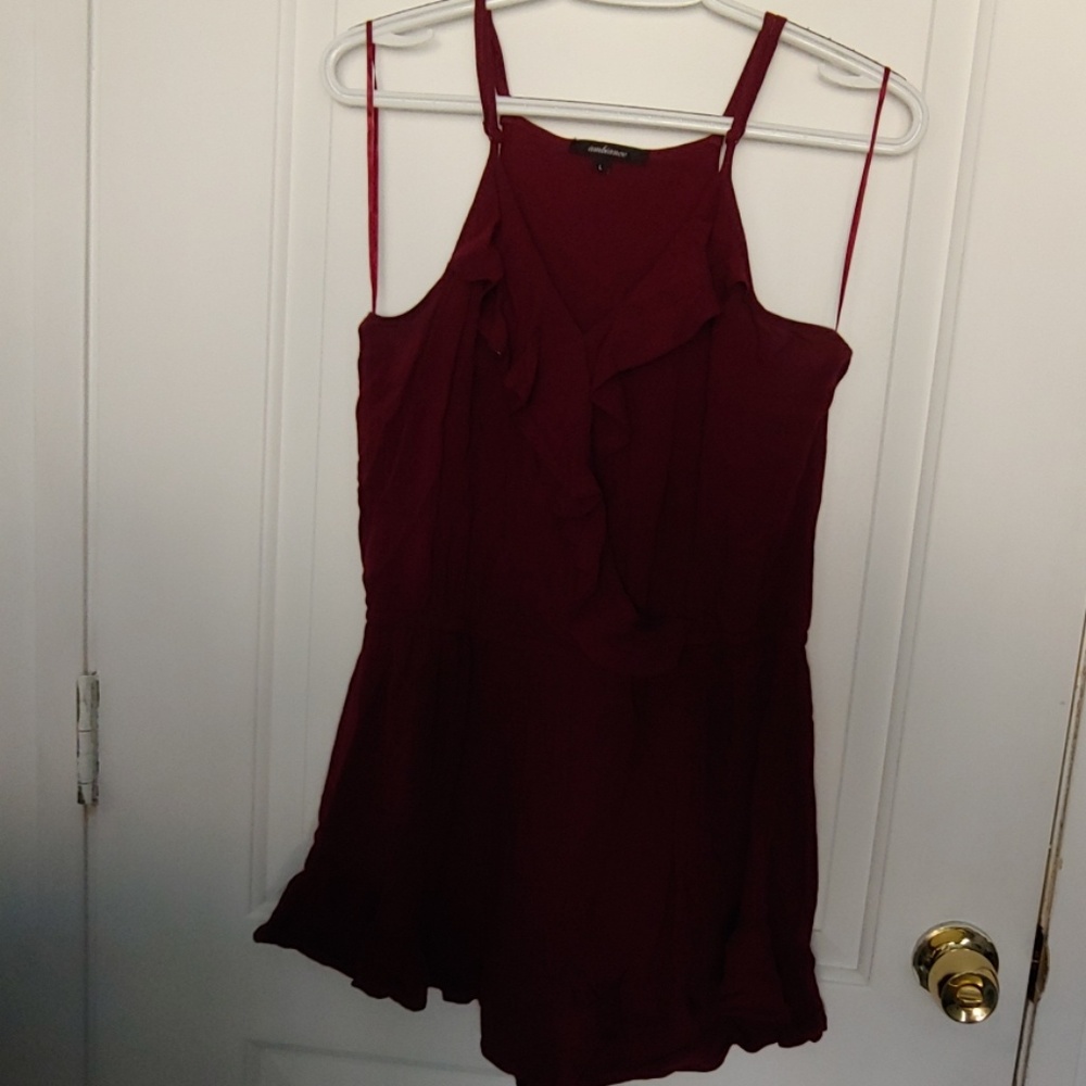 Burgundy Romper